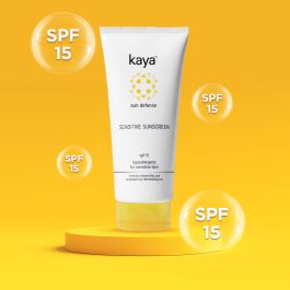 Kaya Sunscreen for Sensitive Skin SPF15 - Fragrance Free - Lightweight Formula