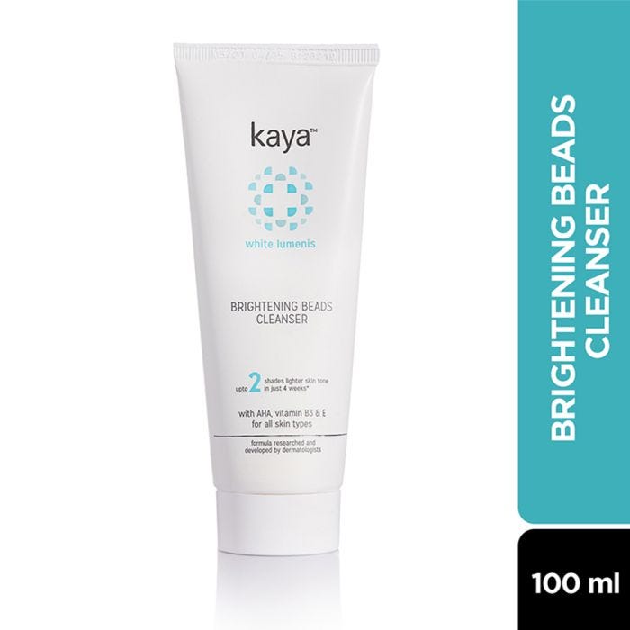 Kaya Brightening Beads Cleanser - Brightening Facewash - Gentle Exfoliation