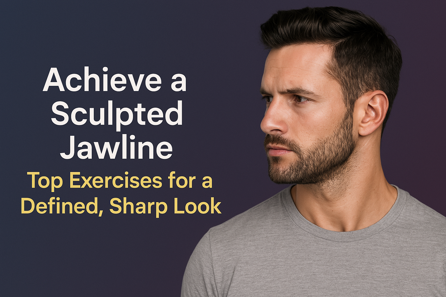 Achieve a Sculpted Jawline: Top Exercises for a Defined, Sharp Look